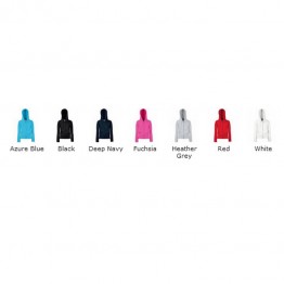 Blank Zipper Premium 70/30 lady-fit hooded sweatshirt jacket AWD Just Hoods 280 GSM Hoodie